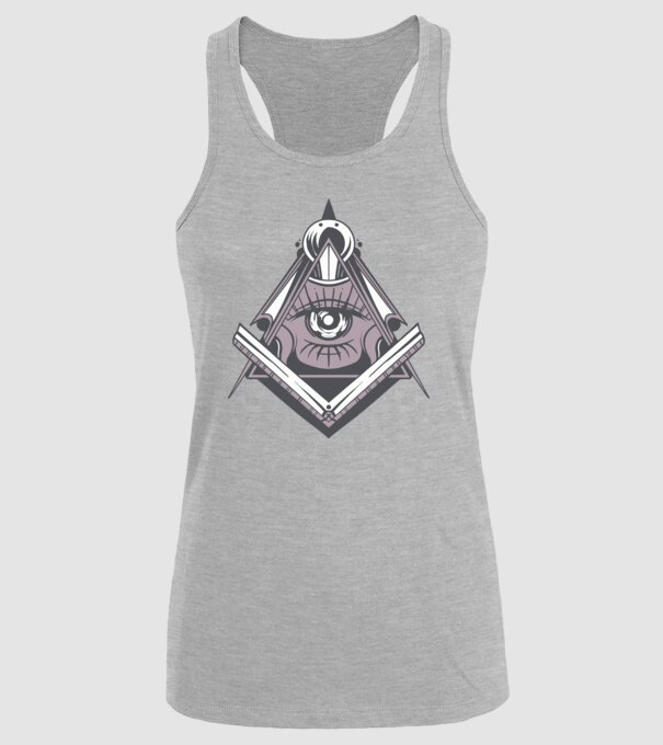 Masoni Illuminati model gri pe tricou
