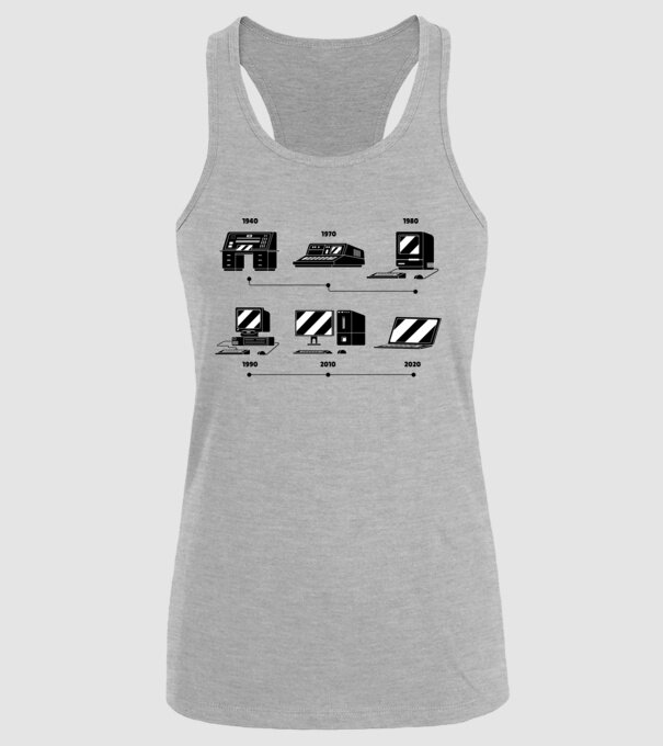 Evoluție Computer model gri pe tricou