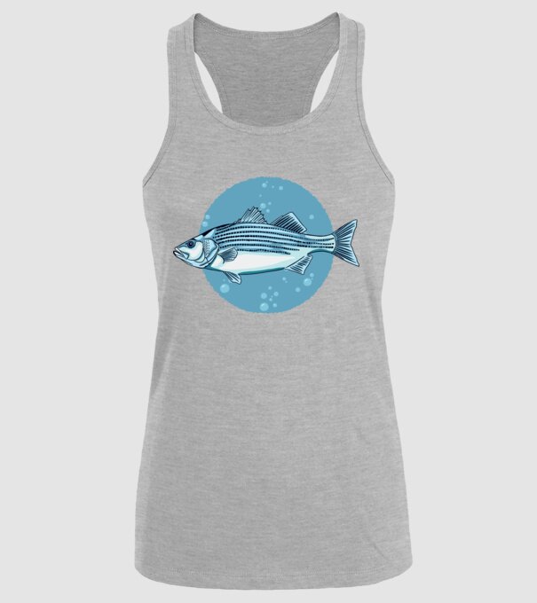 Biban de mare model gri pe tricou