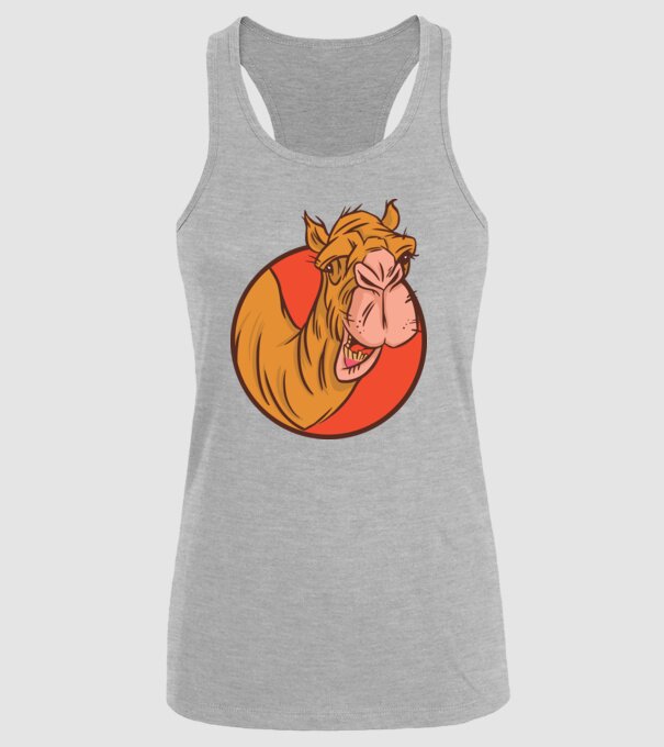 Cămilă model gri pe tricou