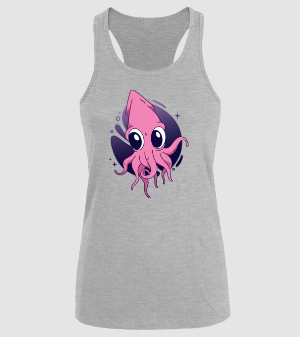 Calmar model gri pe tricou