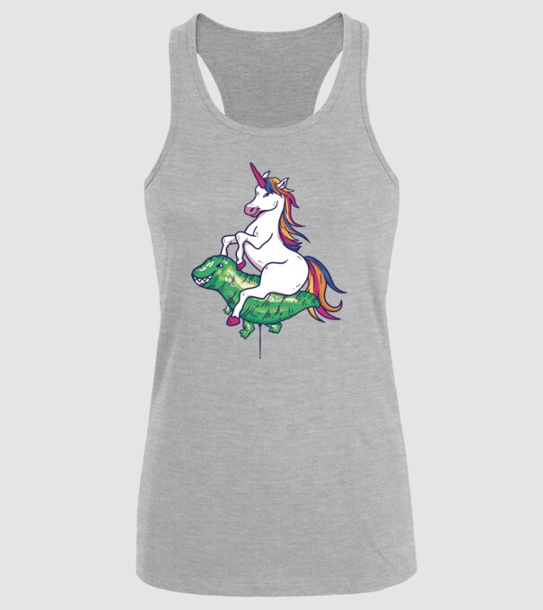 Balon cu Unicorn model gri pe tricou