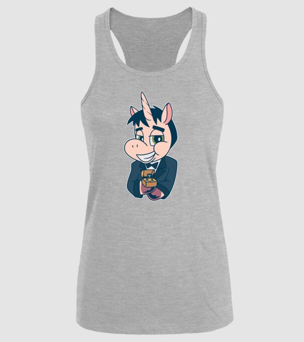 Mire unicorn model gri pe tricou