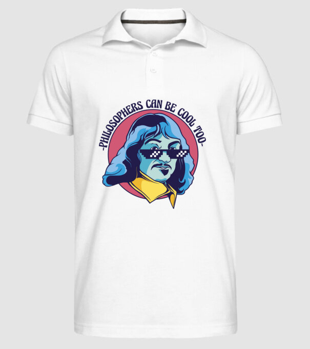 Chiar și Filozofii pot fi cool model alb pe tricou