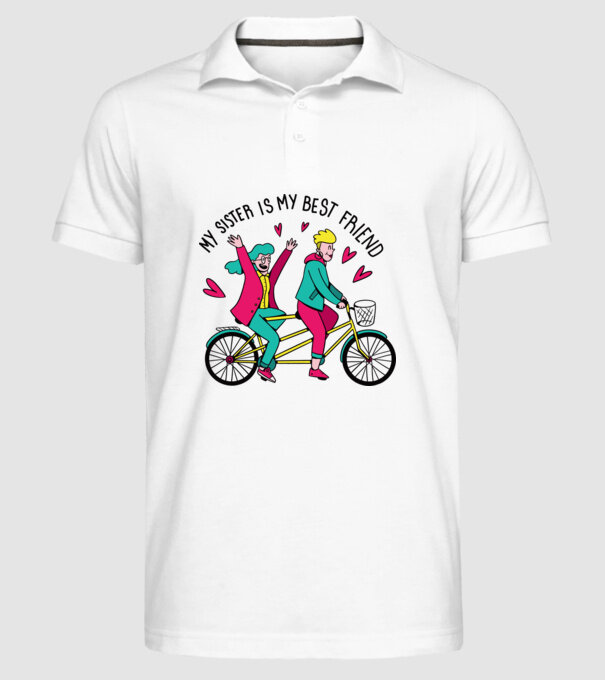 Sora mea este cea mai bună prietenă model alb pe tricou