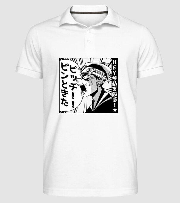 Cap Anime Manga model alb pe tricou
