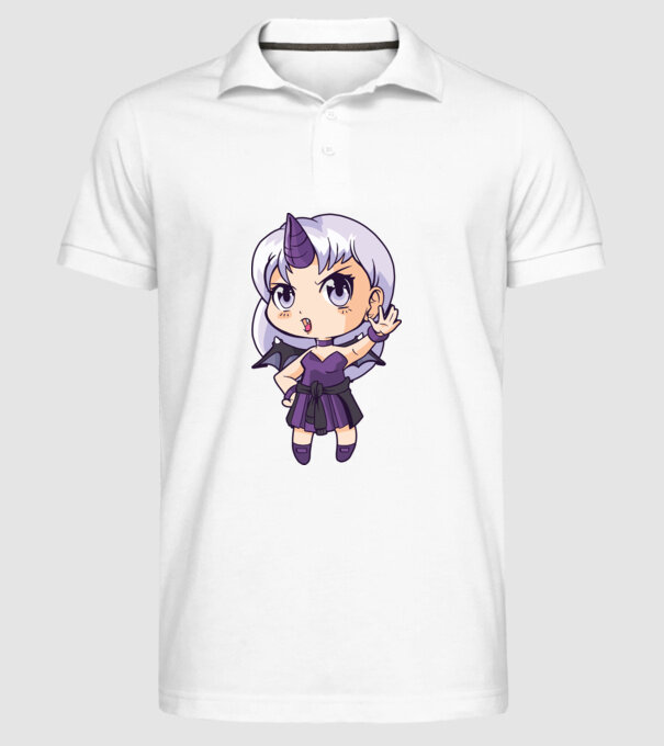Anime Manga Fată Unicorn model alb pe tricou
