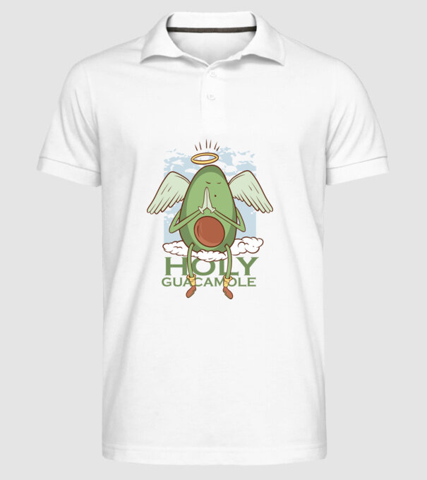 Rai avocado model alb pe tricou
