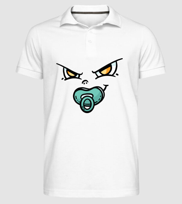 Zâmbet de bebe model alb pe tricou