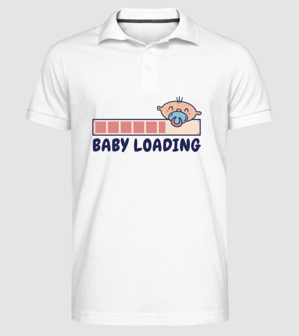 Bebe program încărcare model alb pe tricou