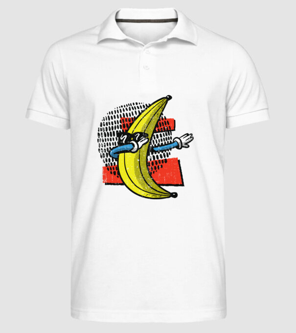 Banană DAB model alb pe tricou