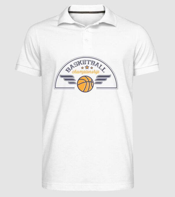 Basketball Championship model alb pe tricou
