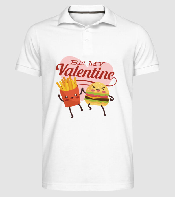 Be my Valentine - Fii dragostea mea tricou pentru Valentine s Day model alb pe tricou