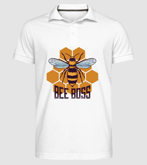 Bee Boss Șef Apicultor model alb pe tricou