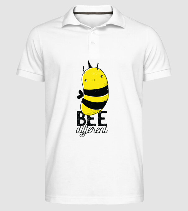Bee different tricou albinuță model alb pe tricou