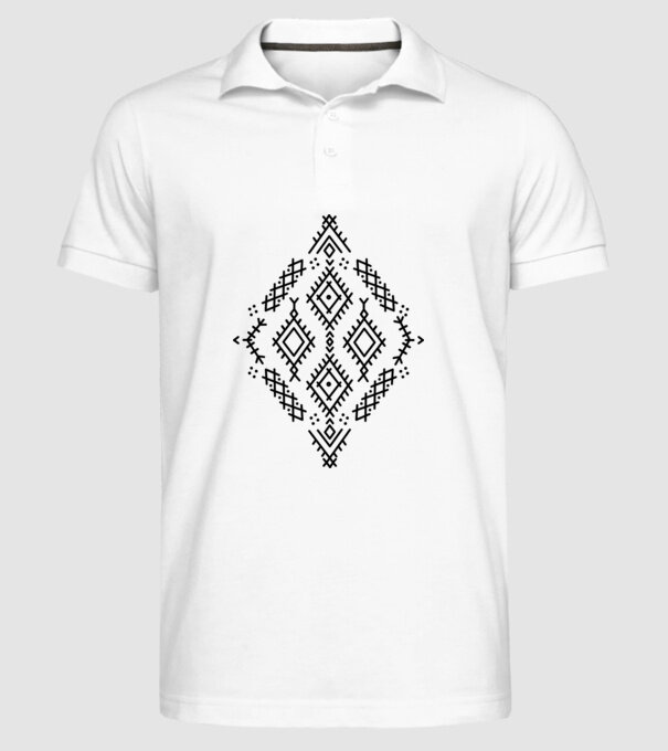 Berbere Symbol model alb pe tricou
