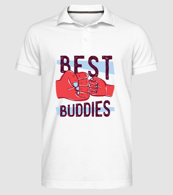 Best Buddies - Cei mai buni prieteni model alb pe tricou