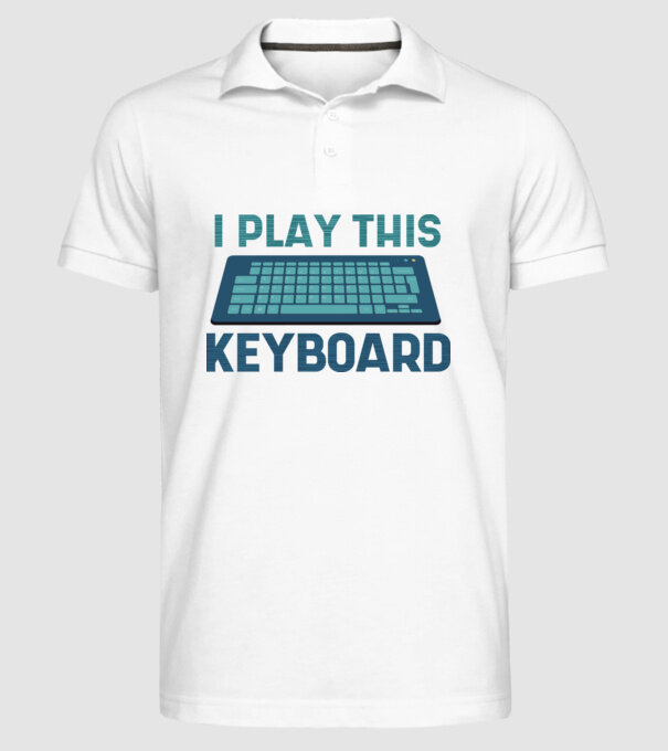 Tastatura Gamer model alb pe tricou