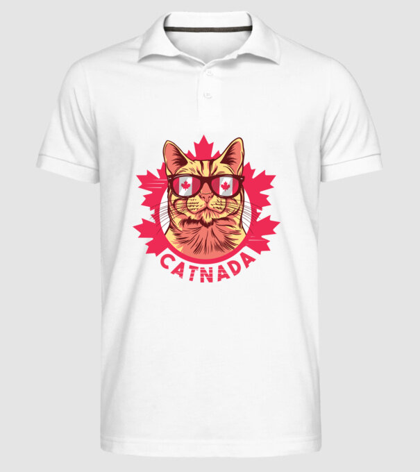 Catnada model alb pe tricou