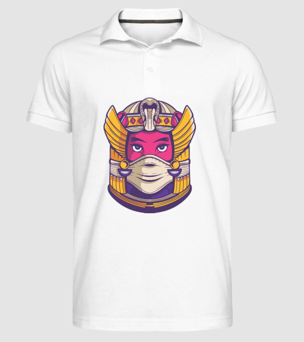 Cleopatra Mască model alb pe tricou