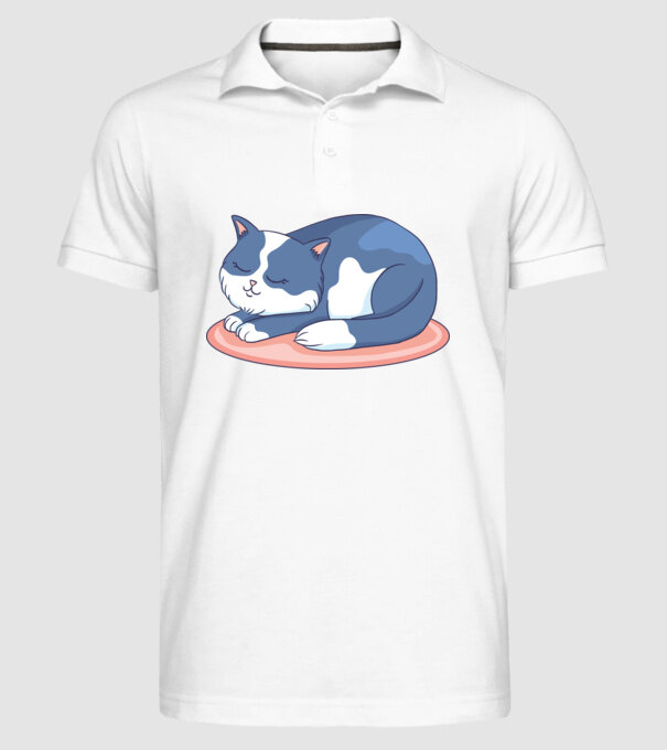 Pisicuță drăguță model alb pe tricou