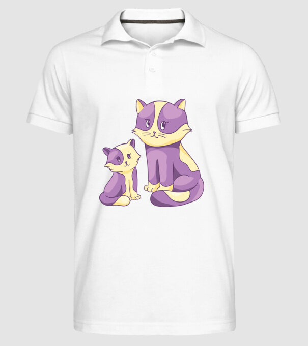 Pisicuțe drăguțe model alb pe tricou