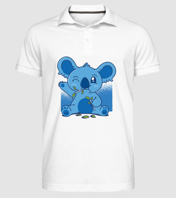 Koala drăguț model alb pe tricou