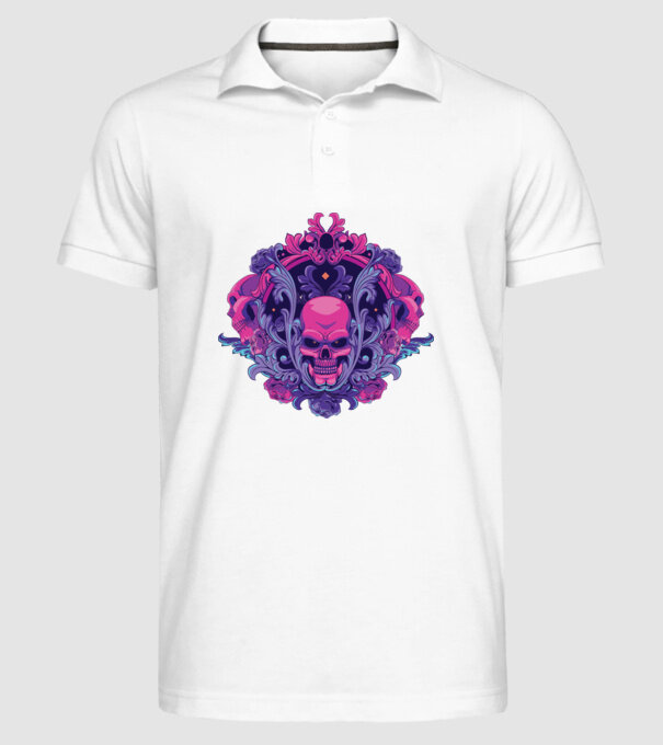 Cranii Dark Skull model alb pe tricou