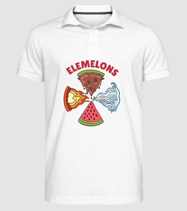Elemente pepene model alb pe tricou