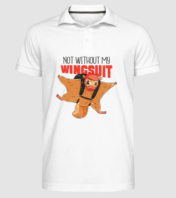 Veveriță cu parașută tricou amuzant model alb pe tricou