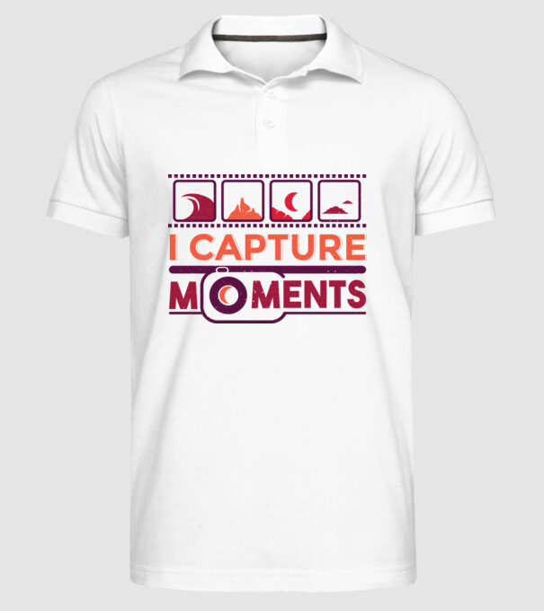 Prind momentele - Fotograf model alb pe tricou