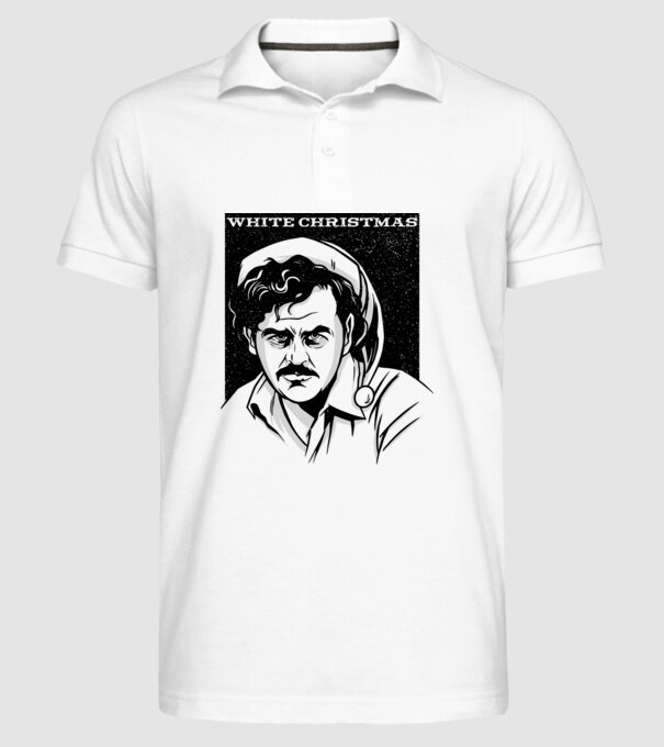 Crăciun alb cu Pablo model alb pe tricou