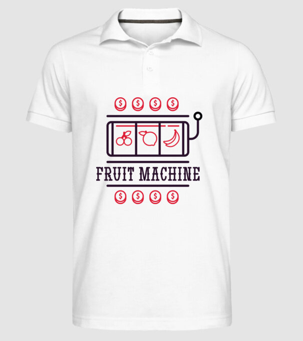 Fruit Machine Slot Machine model alb pe tricou