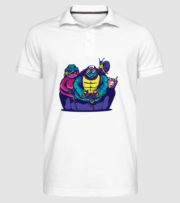 Animale Gamer model alb pe tricou