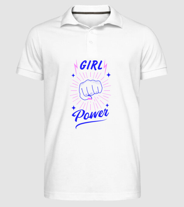 Girl Power Ziua Femeii model alb pe tricou