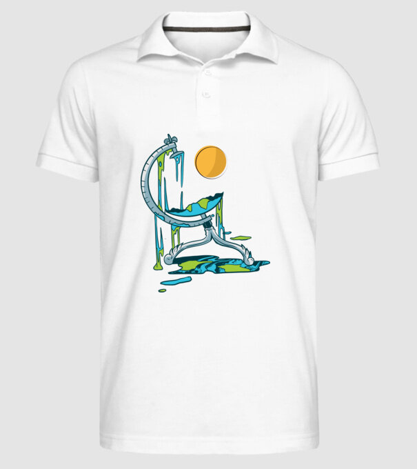 Încălzire globală model alb pe tricou