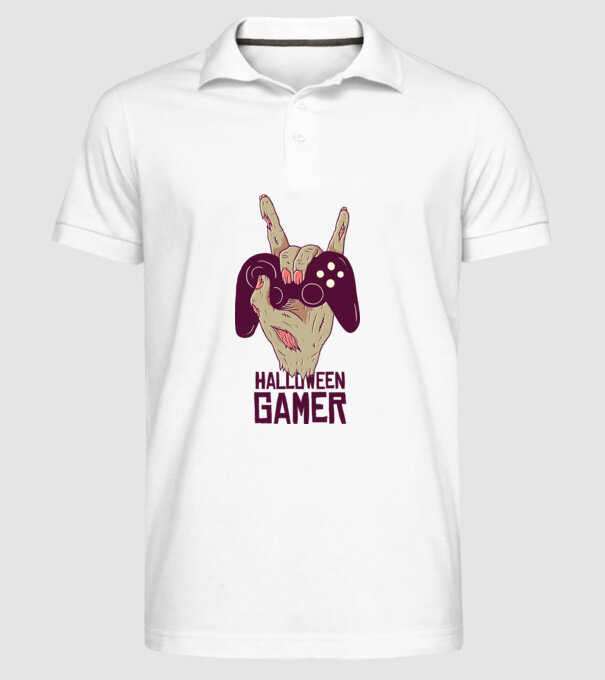 Halloween Gamer tricou Zombie model alb pe tricou
