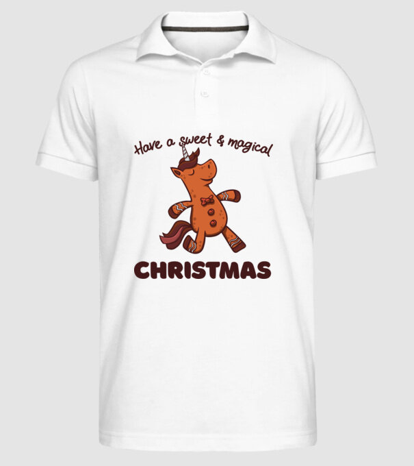 Have a sweet and magical Christmas model alb pe tricou