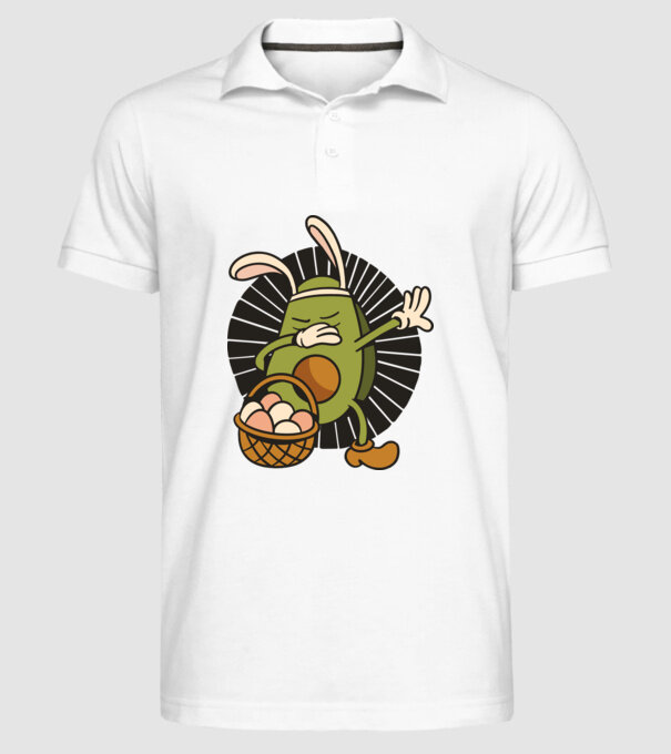 Avocado de Paște DAB model alb pe tricou