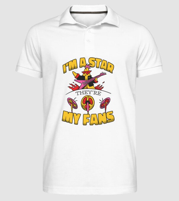 'I''m a Star, They''re my Fans' model alb pe tricou