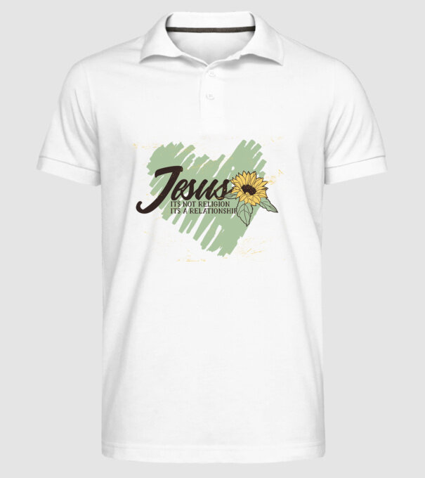 Inima lui Isus - Nu o religie, ci o relație model alb pe tricou