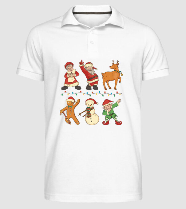 Crăciun DAB model alb pe tricou