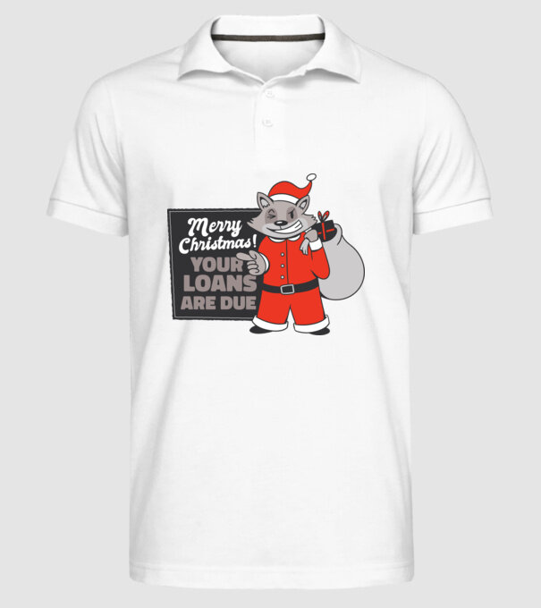 Raton de Crăciun model alb pe tricou