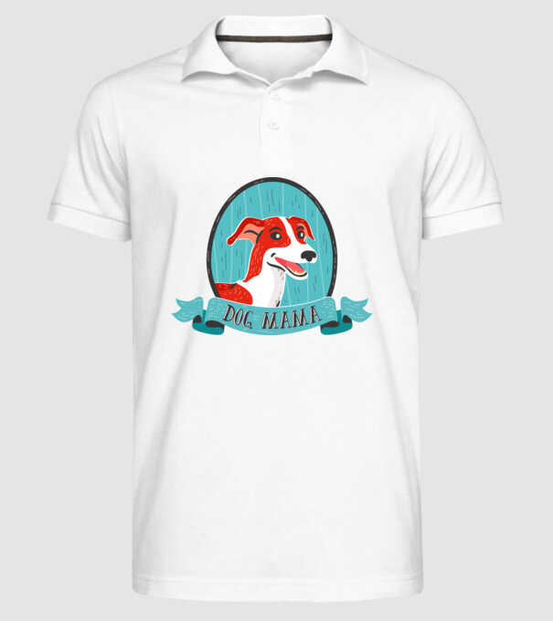 Câine Mamă model alb pe tricou