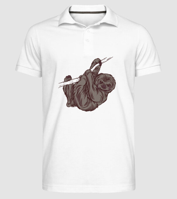 Leneș model alb pe tricou