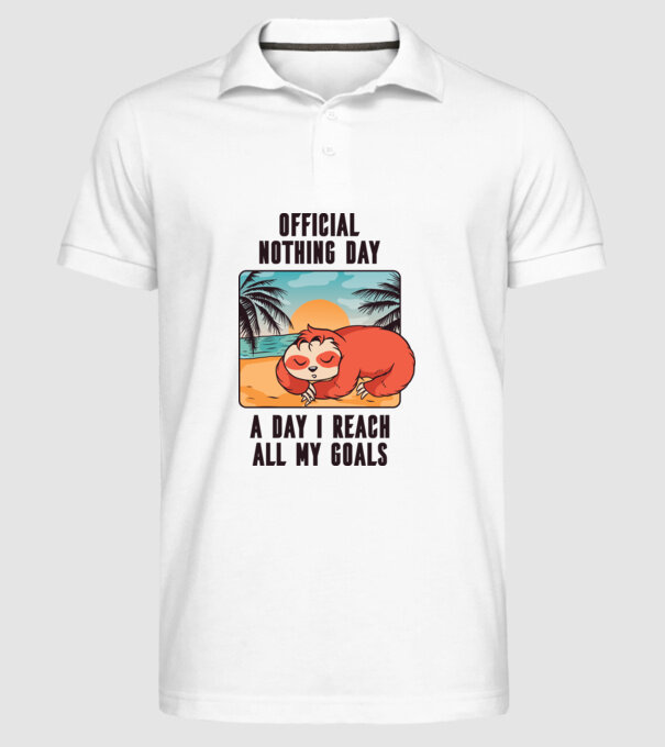Leneș - Odihnă oficială model alb pe tricou