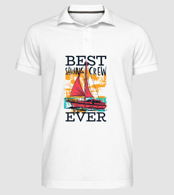 Cea mai bună echipă de navigație model alb pe tricou