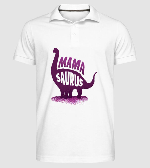 Mamasaurus model alb pe tricou