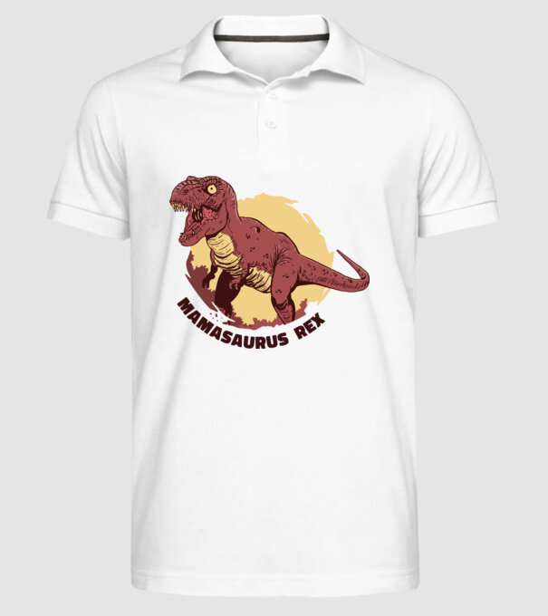 mamasaurus rex model alb pe tricou