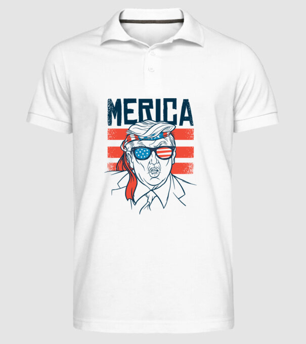Merica Trump 2020 Usa model alb pe tricou